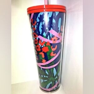 STARBUCKS Jungle Leopard  24oz Acrylic Tumbler